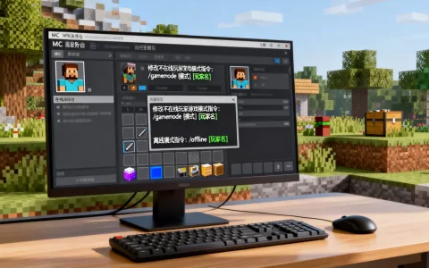 MC服务器如何修改不在线玩家游戏模式，离线模式指令是什么