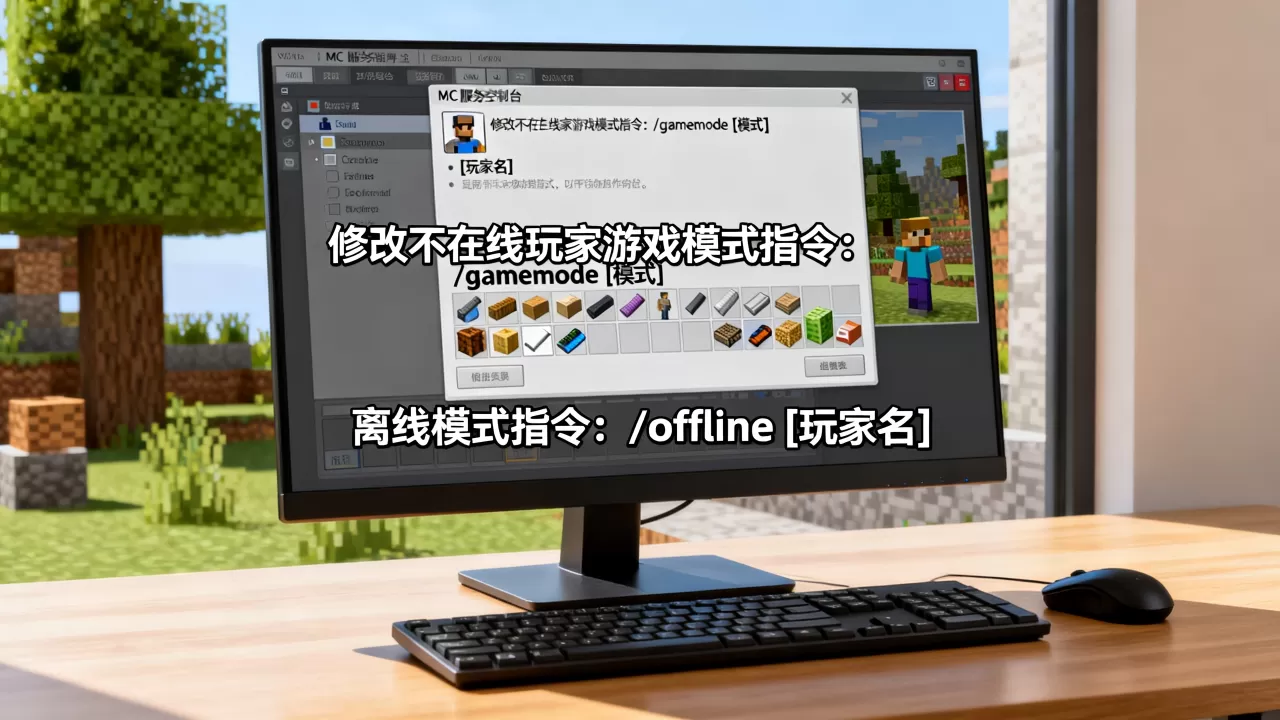 MC服务器如何修改不在线玩家游戏模式,离线模式指令是什么 MC服务器如何修改不在线玩家游戏模式,离线模式指令是什么