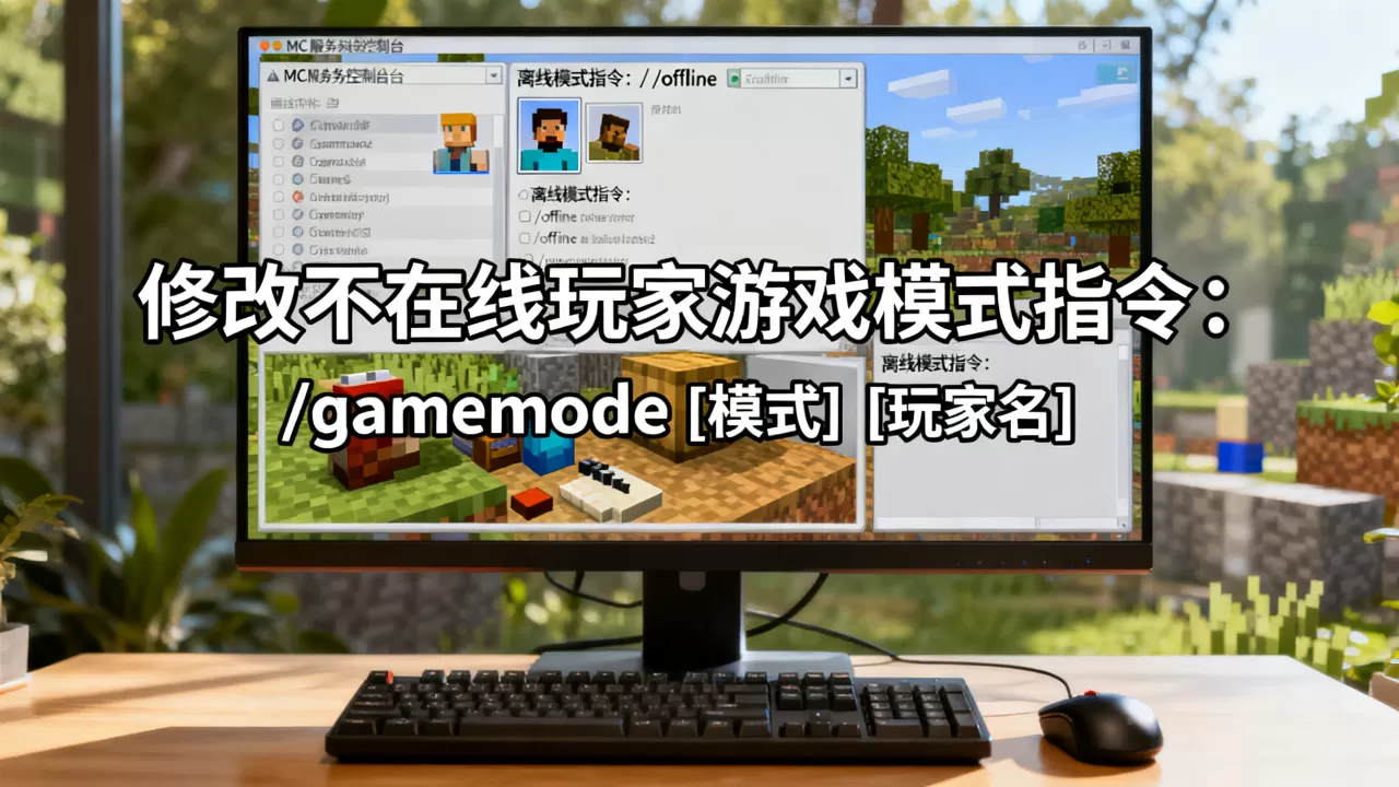 MC服务器如何修改不在线玩家游戏模式,离线模式指令是什么 MC服务器如何修改不在线玩家游戏模式,离线模式指令是什么