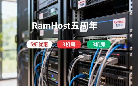 RamHost五周年5折3机房值不值，国外VPS哪家好