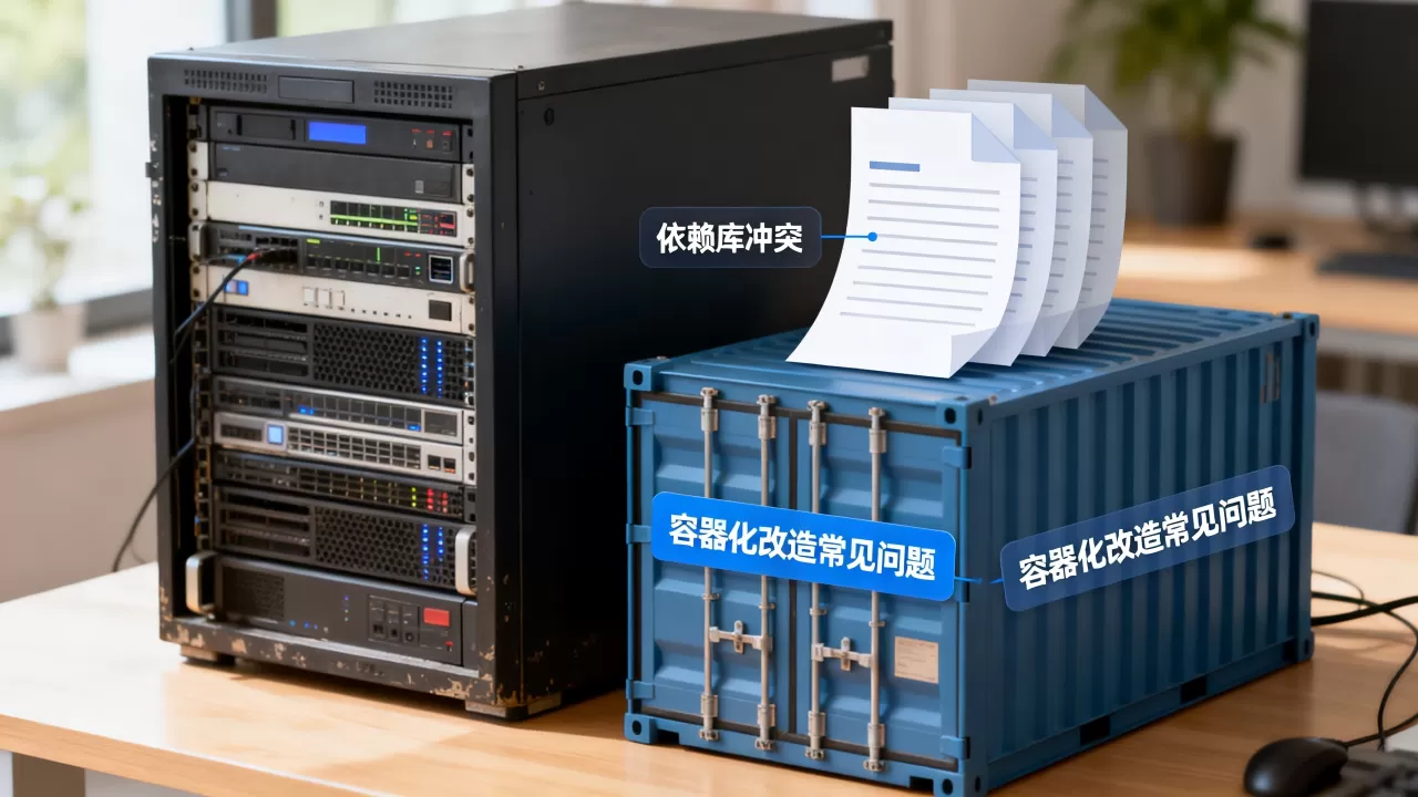 老旧应用容器化时依赖库冲突怎么解决,容器化改造常见问题有哪些 老旧应用容器化时依赖库冲突怎么解决,容器化改造常见问题有哪些
