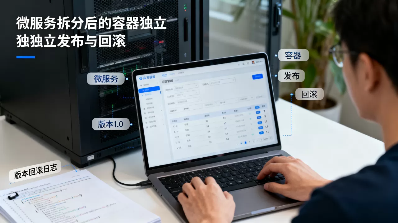 微服务拆分后容器如何独立发布与回滚?,容器怎么回滚版本 微服务拆分后容器如何独立发布与回滚?,容器怎么回滚版本