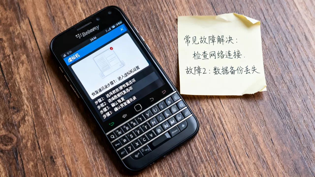 黑莓虚拟机更新后怎么恢复通讯录,常见故障解决? 黑莓虚拟机更新后怎么恢复通讯录,常见故障解决?