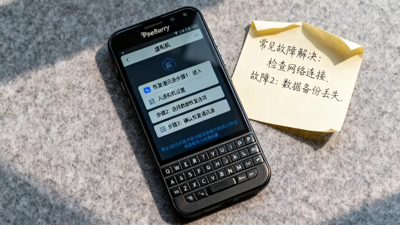 黑莓虚拟机更新后怎么恢复通讯录,常见故障解决? 黑莓虚拟机更新后怎么恢复通讯录,常见故障解决?