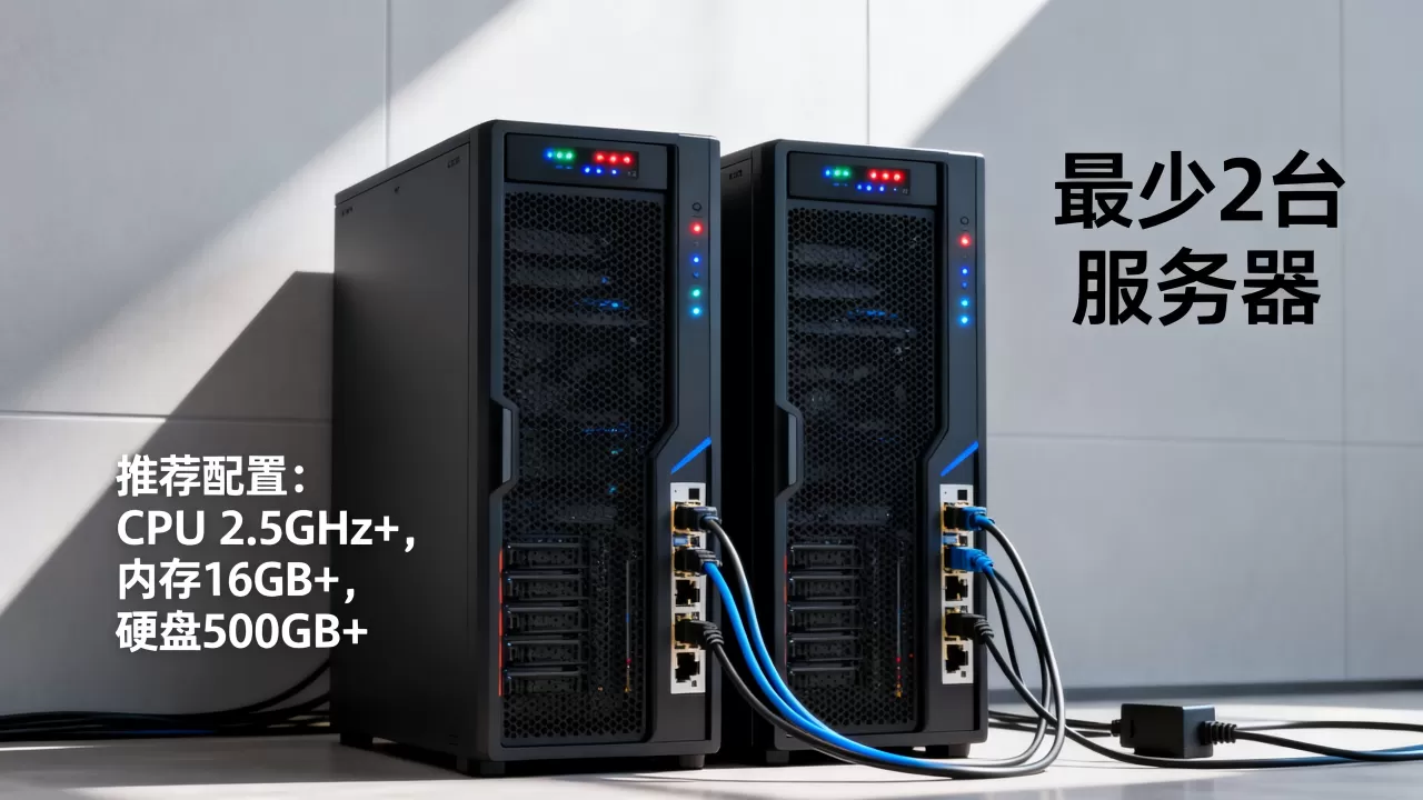 EC4 2最少需要几台服务器才能稳定运行,需要什么配置? EC4 2最少需要几台服务器才能稳定运行,需要什么配置?