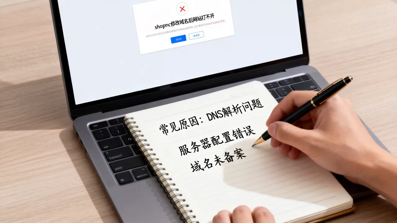 shopnc修改域名后网站打不开怎么办,常见原因有哪些? shopnc修改域名后网站打不开怎么办,常见原因有哪些?