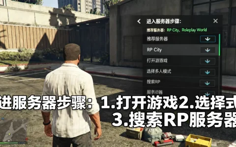 GTA5角色扮演服务器怎么进入，gta5rp服务器怎么选