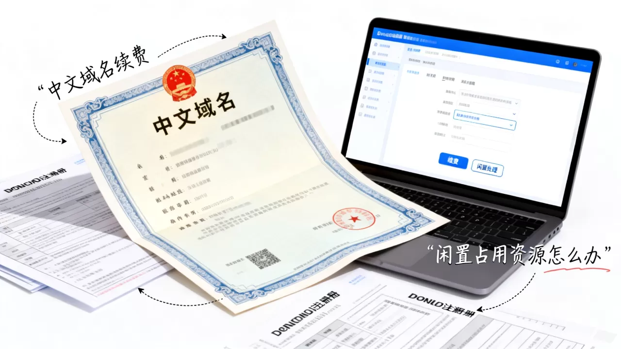 中文域名续费有必要吗,闲置占用资源怎么办? 中文域名续费有必要吗,闲置占用资源怎么办?