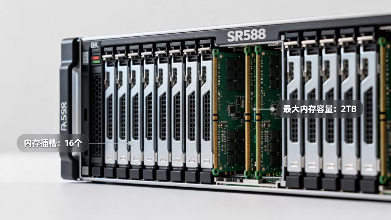SR588服务器有多少个内存插槽,最大支持多大内存容量 SR588服务器有多少个内存插槽,最大支持多大内存容量