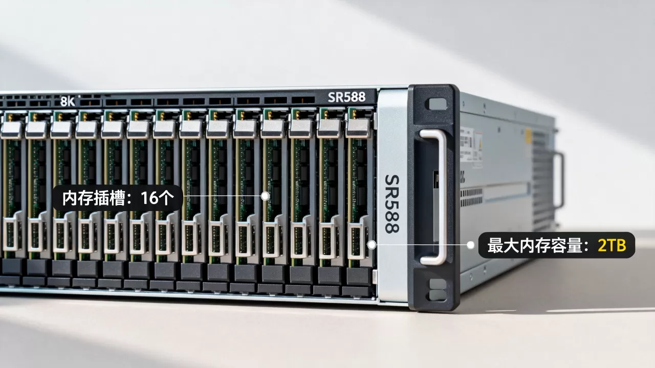 SR588服务器有多少个内存插槽,最大支持多大内存容量 SR588服务器有多少个内存插槽,最大支持多大内存容量