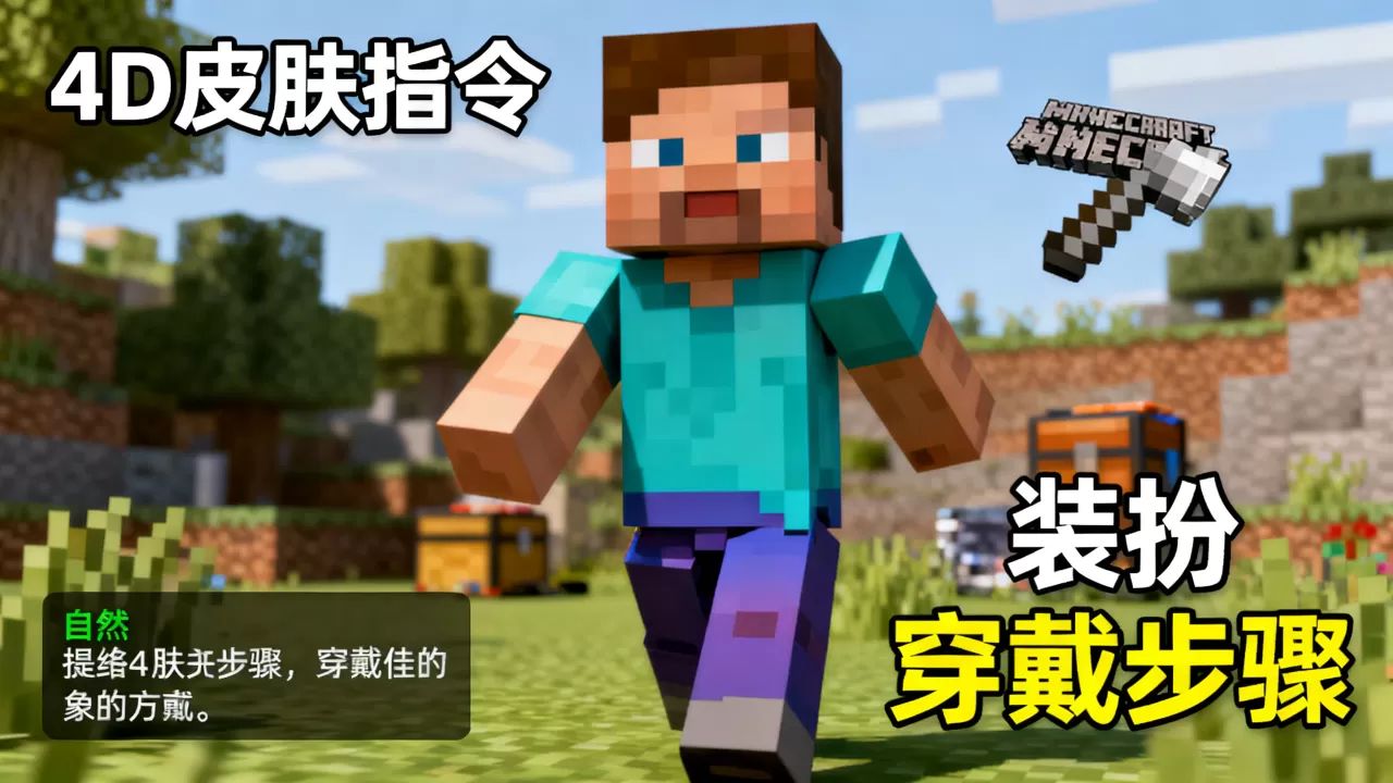 我的世界EC服务器4D装扮怎么穿才对,4D皮肤指令是什么 我的世界EC服务器4D装扮怎么穿才对,4D皮肤指令是什么