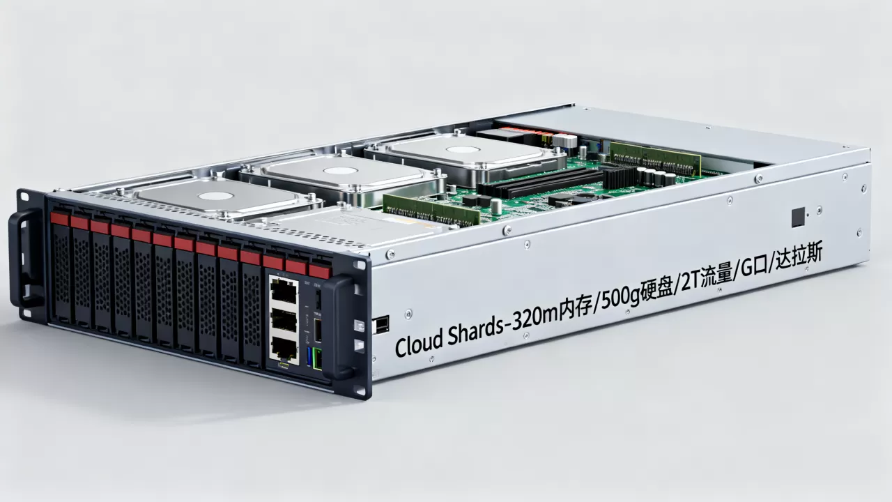 Cloud Shards-/320m内存/500g硬盘/2T流量/G口/达拉斯 Cloud Shards-/320m内存/500g硬盘/2T流量/G口/达拉斯