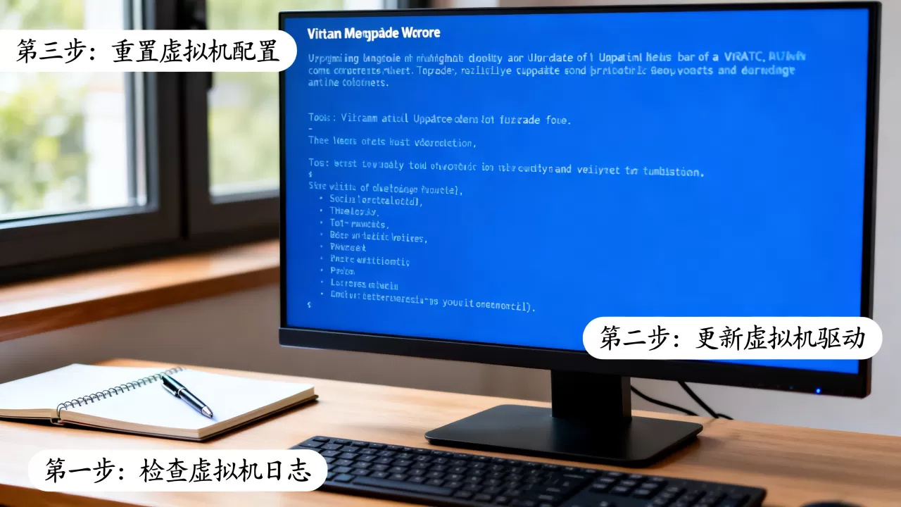 虚拟机升级出错怎么办?3步解决蓝屏无法启动问题 虚拟机升级出错怎么办?3步解决蓝屏无法启动问题