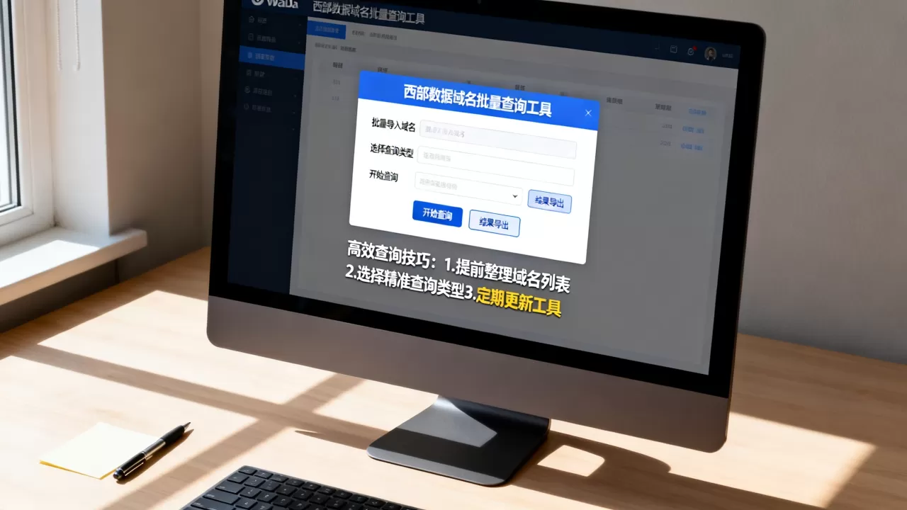 西部数据域名批量查询工具怎么用才高效?,有哪些查询方法推荐? 西部数据域名批量查询工具怎么用才高效?,有哪些查询方法推荐?