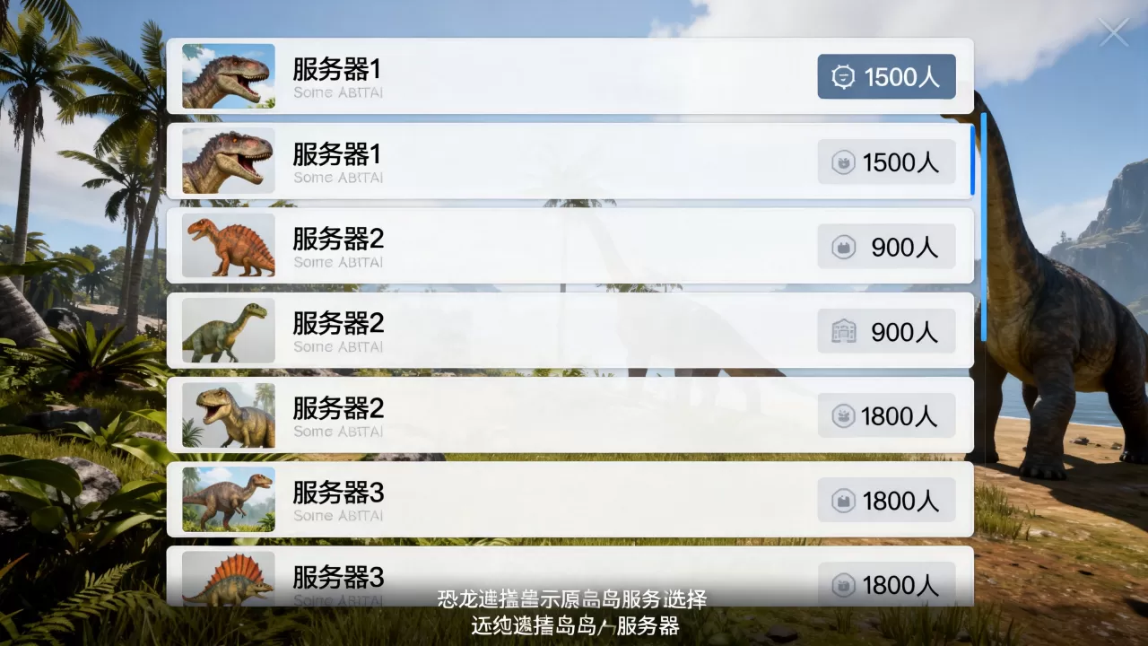 恐龙岛都有哪些服务器可选,恐龙岛哪个服务器人最多? 恐龙岛都有哪些服务器可选,恐龙岛哪个服务器人最多?