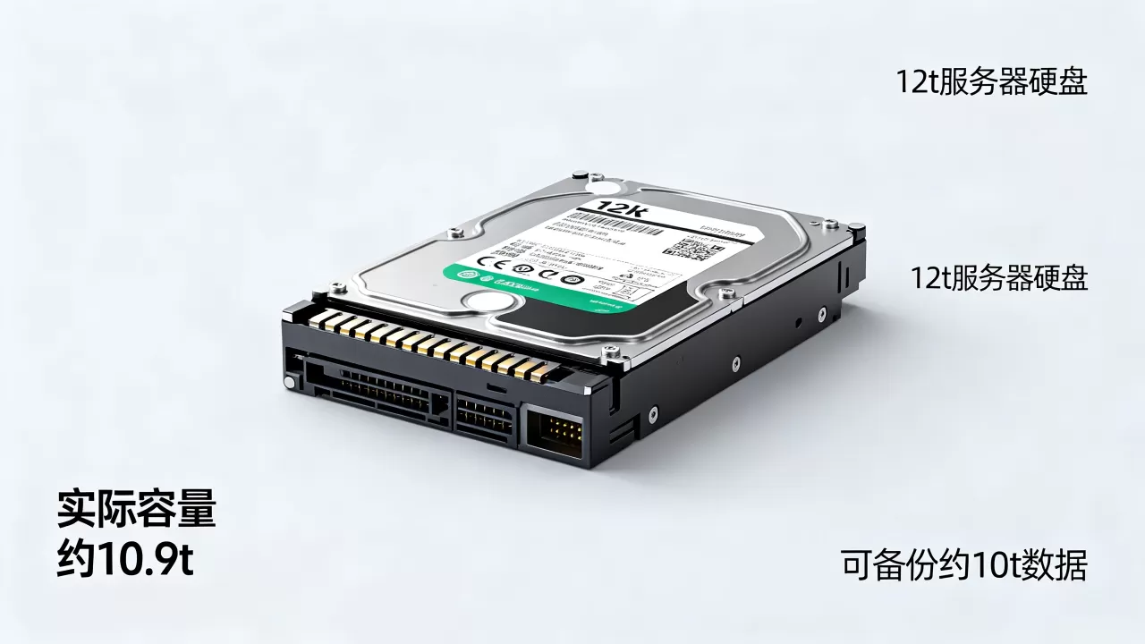 12t服务器硬盘能备份多少数据,12t硬盘实际容量是多少 12t服务器硬盘能备份多少数据,12t硬盘实际容量是多少