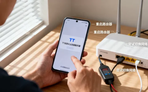 TT语音显示无法连接服务器该如何处理，是网络问题吗