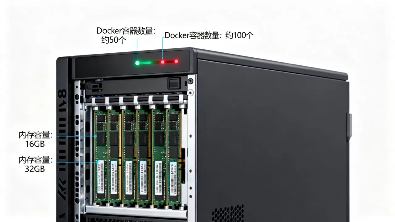一台服务器到底能跑多少个Docker,和内存大小有什么关系? 一台服务器到底能跑多少个Docker,和内存大小有什么关系?