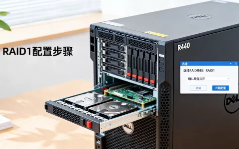 戴尔R440服务器怎么做RAID1？，RAID1配置怎么操作
