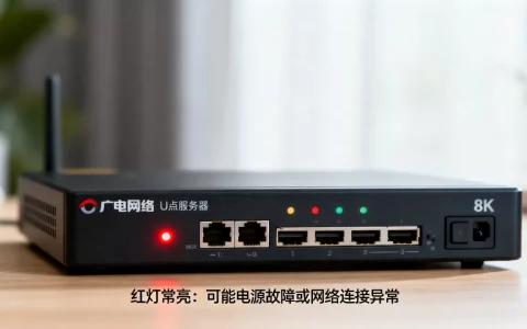 广电网络U点服务器红灯如何解决，红灯一直亮怎么回事？