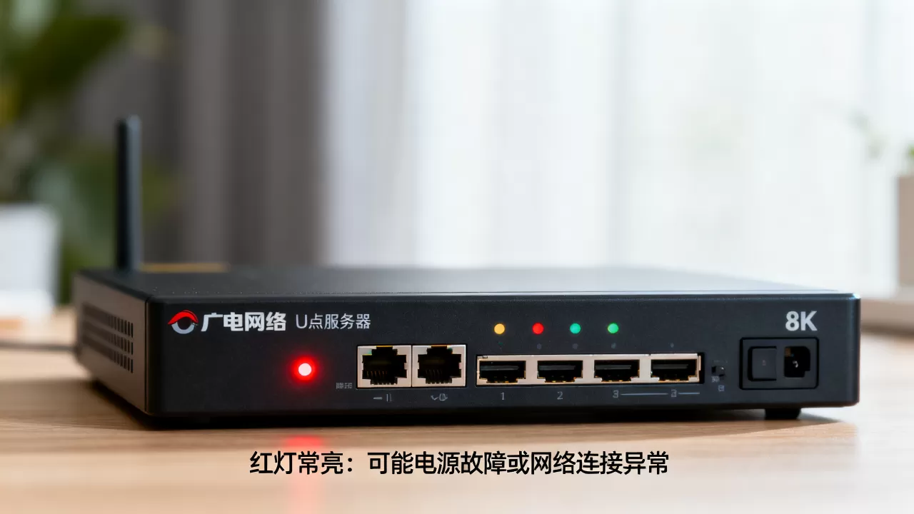 广电网络U点服务器红灯如何解决,红灯一直亮怎么回事? 广电网络U点服务器红灯如何解决,红灯一直亮怎么回事?