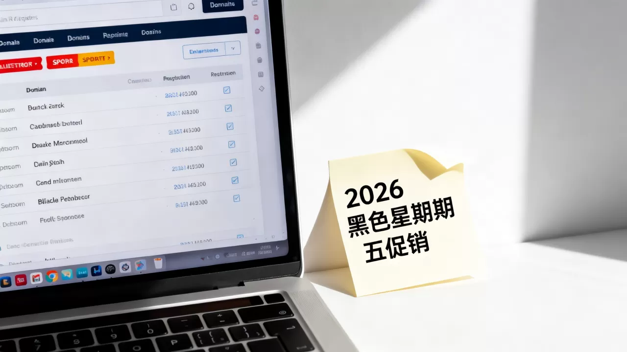 黑色星期五域名促销有哪些?2026年在哪买最划算 黑色星期五域名促销有哪些?2026年在哪买最划算