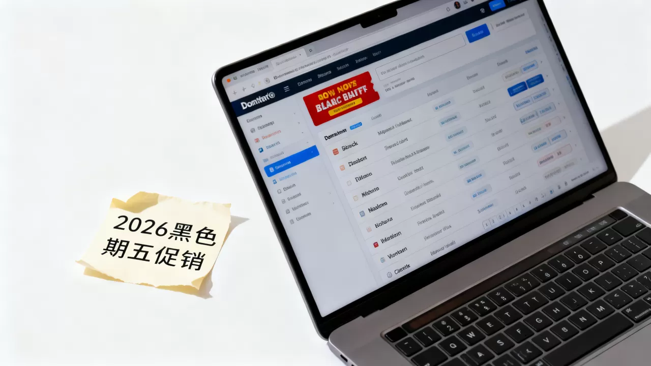 黑色星期五域名促销有哪些?2026年在哪买最划算 黑色星期五域名促销有哪些?2026年在哪买最划算