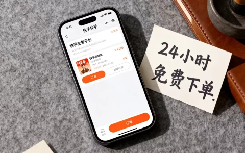 快手业务平台24小时免费下单靠谱吗，怎么操作