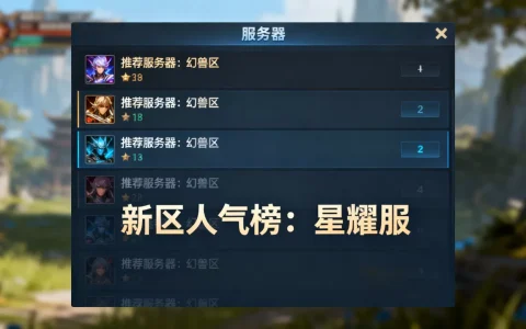 魔域推荐服务器有哪些选择，哪个新区人气最高？