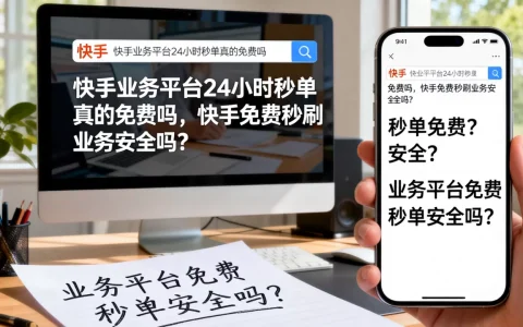 快手业务平台24小时秒单真的免费吗，快手免费秒刷业务安全吗？