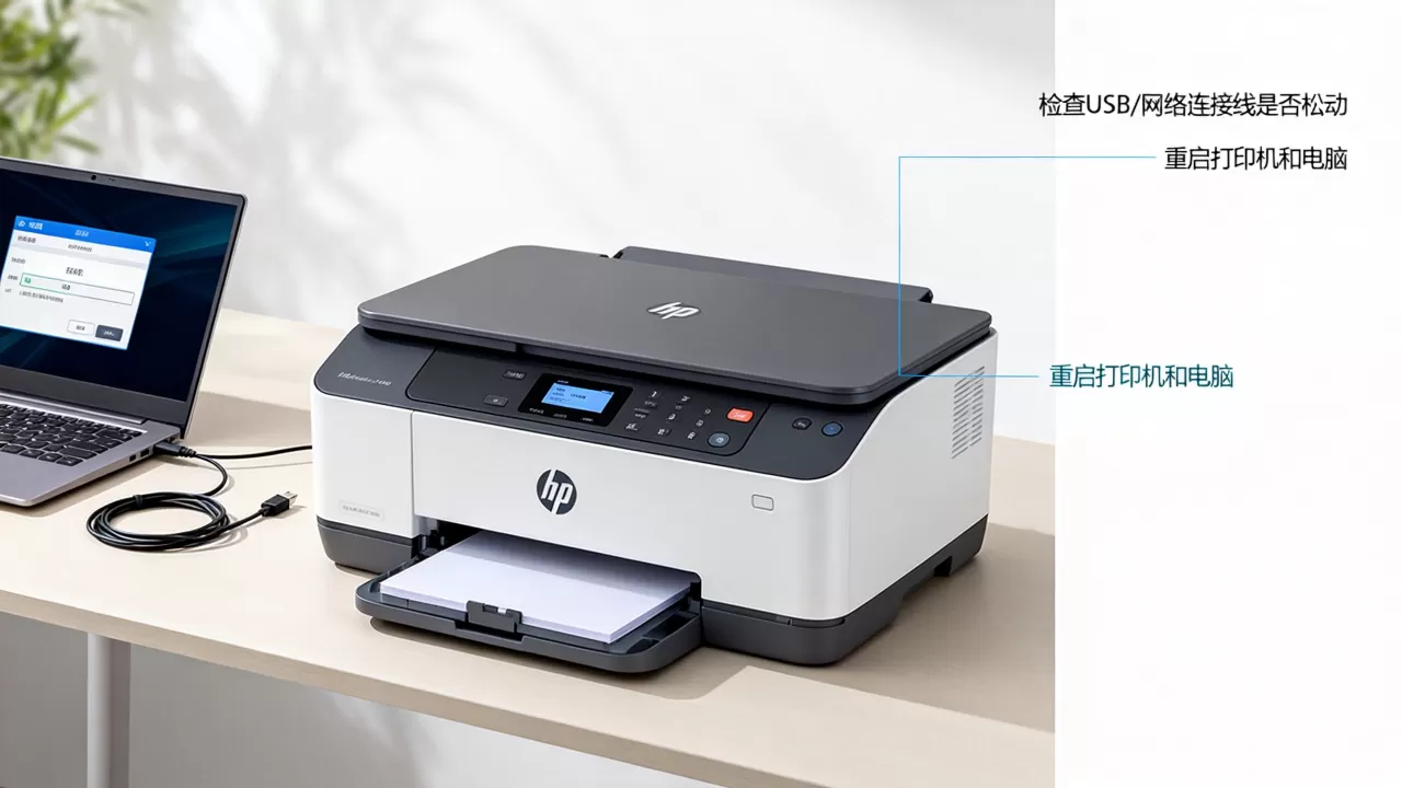 HP打印机打印时服务器脱机怎么办,打印机脱机怎么重新连接? HP打印机打印时服务器脱机怎么办,打印机脱机怎么重新连接?