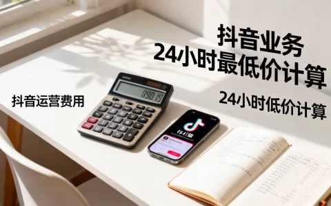 抖音业务24小时最低价怎么算？,抖音运营费用多少？