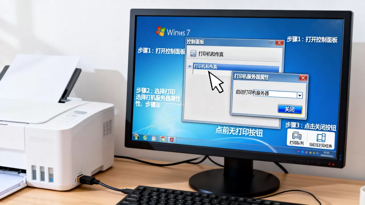 怎么关闭Win7电脑的打印机服务器?,关闭后会影响正常打印吗 怎么关闭Win7电脑的打印机服务器?,关闭后会影响正常打印吗