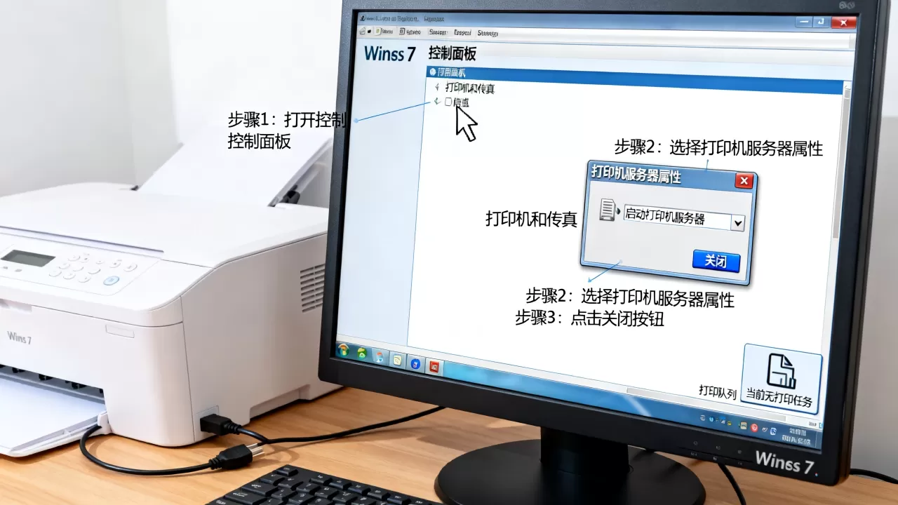 怎么关闭Win7电脑的打印机服务器?,关闭后会影响正常打印吗 怎么关闭Win7电脑的打印机服务器?,关闭后会影响正常打印吗