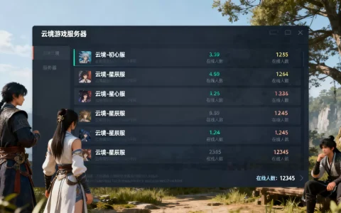 云境游戏哪些服务器值得玩，哪个服务器人数最多？