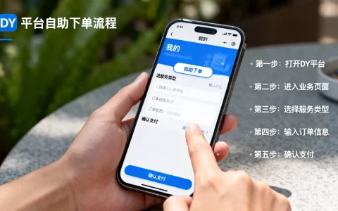 如何在DY平台自助平台业务下单？，有哪些流程？
