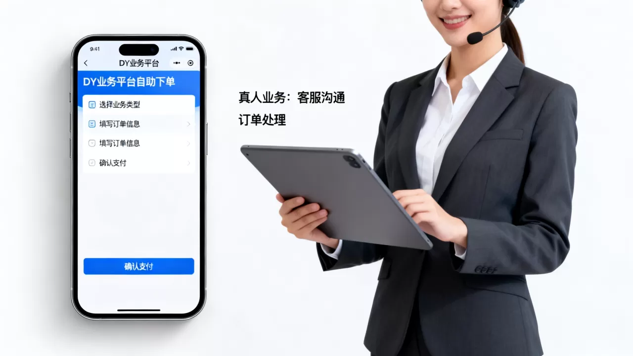 DY业务平台自助下单怎么操作,真人业务有哪些? DY业务平台自助下单怎么操作,真人业务有哪些?