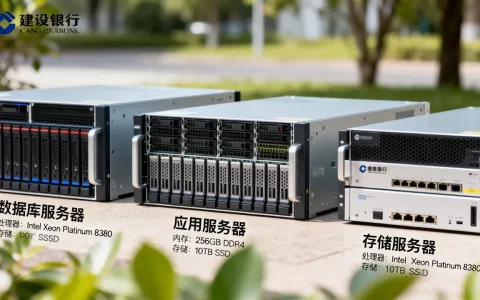 建设银行都有哪些服务器，配置参数是什么？