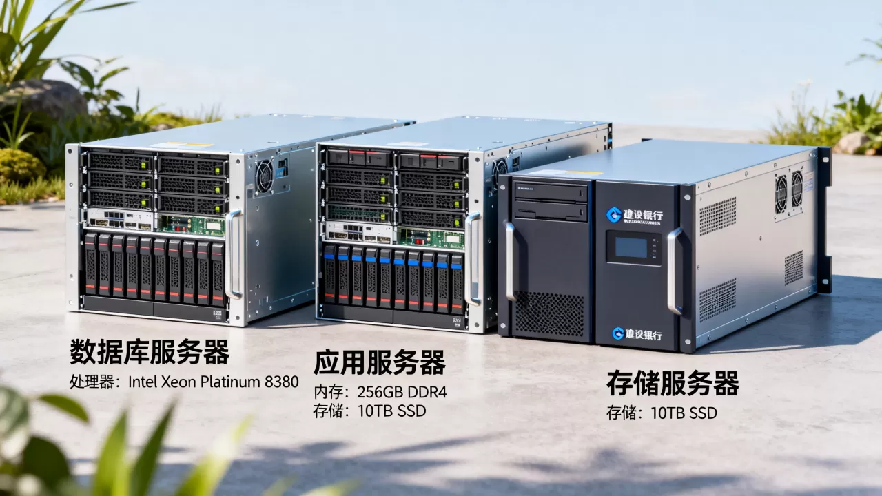 建设银行都有哪些服务器,配置参数是什么? 建设银行都有哪些服务器,配置参数是什么?