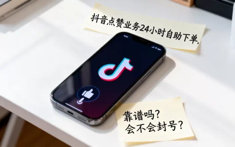 抖音点赞业务24小时自助下单靠谱吗，会不会封号