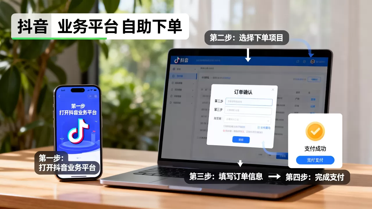 抖音业务平台应该如何自助下单,有哪些步骤? 抖音业务平台应该如何自助下单,有哪些步骤?