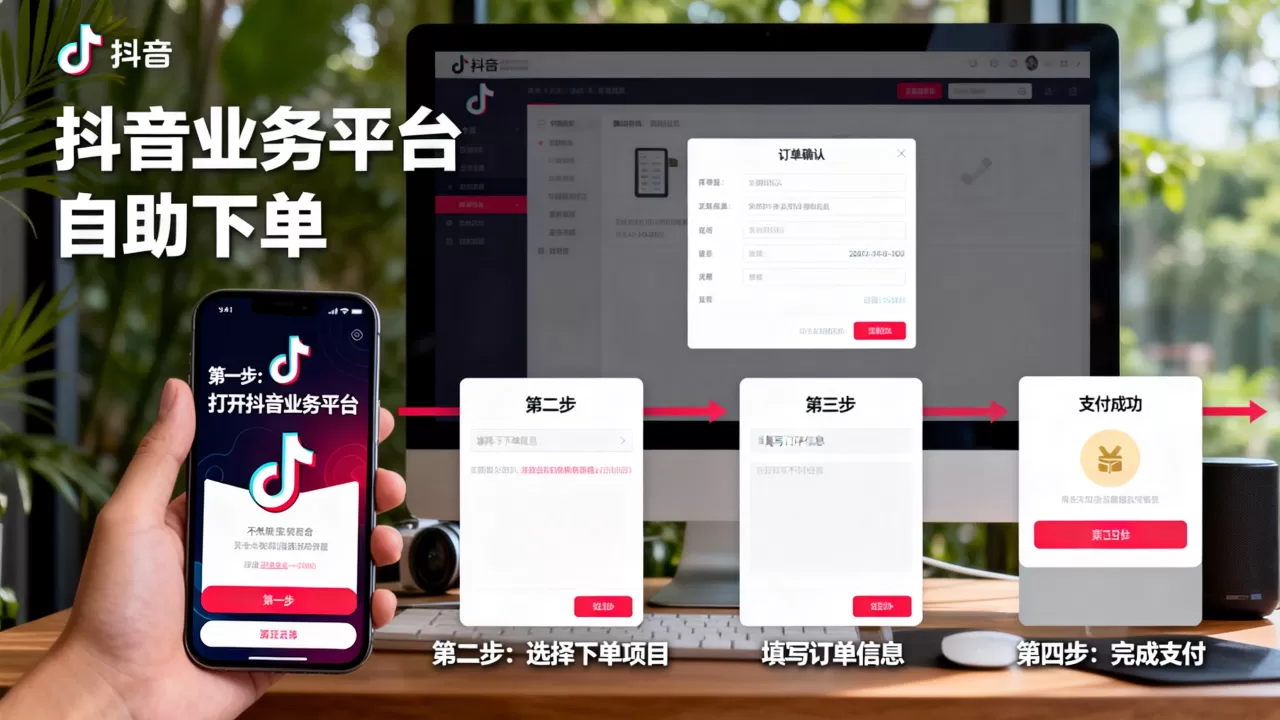 抖音业务平台应该如何自助下单,有哪些步骤? 抖音业务平台应该如何自助下单,有哪些步骤?