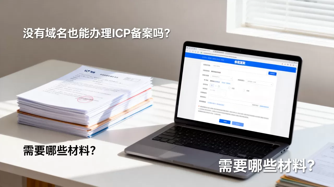 没有域名也能办理ICP备案吗?,需要哪些材料? 没有域名也能办理ICP备案吗?,需要哪些材料?
