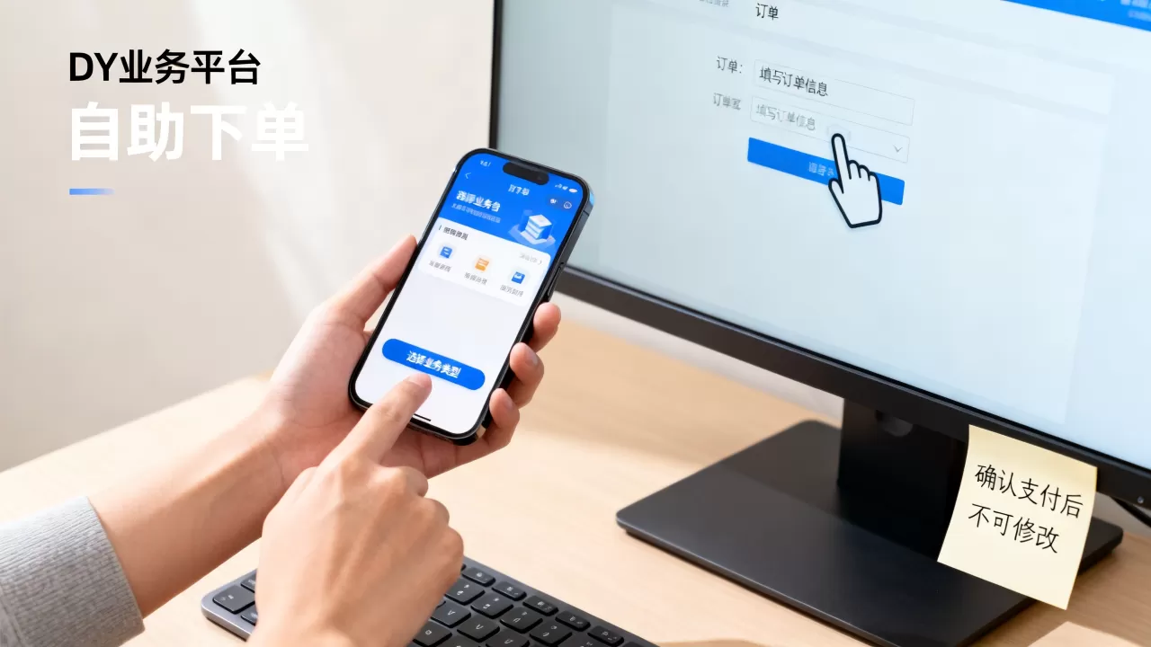 DY业务平台自助下单怎么操作,有哪些注意事项? DY业务平台自助下单怎么操作,有哪些注意事项?
