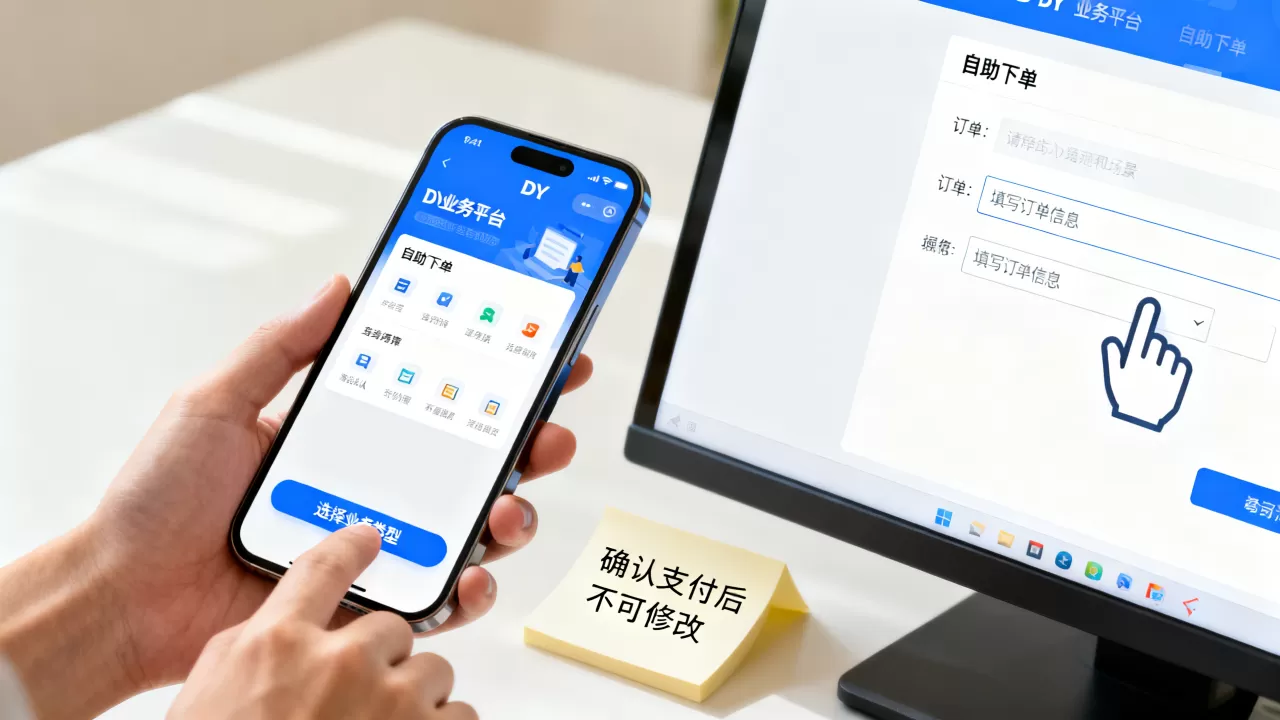 DY业务平台自助下单怎么操作,有哪些注意事项? DY业务平台自助下单怎么操作,有哪些注意事项?
