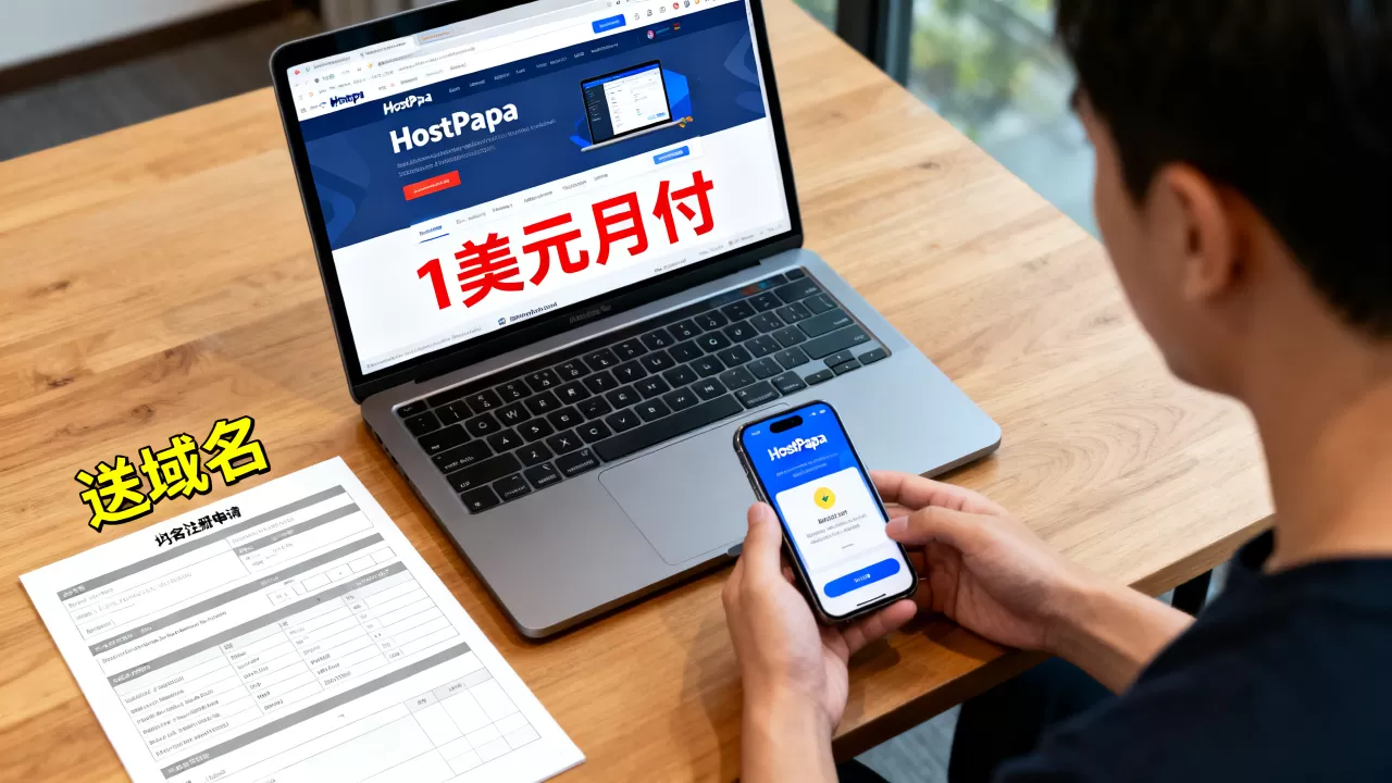 HostPapa 1美元月付送域名靠谱吗,怎么购买? HostPapa 1美元月付送域名靠谱吗,怎么购买?