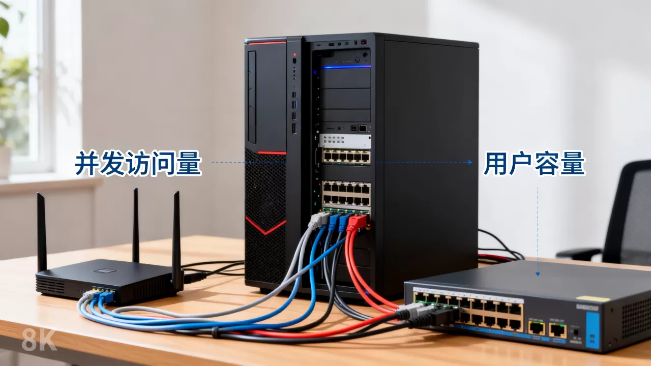 用PC当服务器能容纳多少用户,并发访问量极限是多少? 用PC当服务器能容纳多少用户,并发访问量极限是多少?