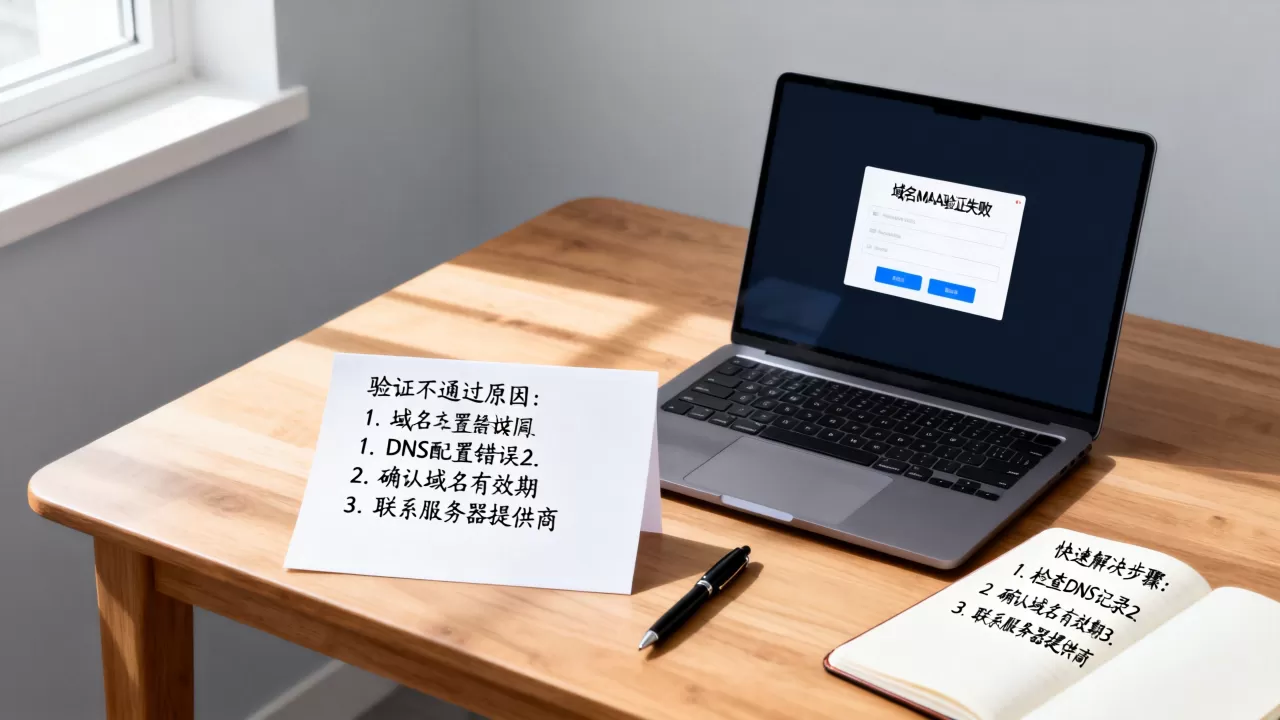 域名MAA验证失败如何快速解决,域名验证不通过的原因有哪些? 域名MAA验证失败如何快速解决,域名验证不通过的原因有哪些?