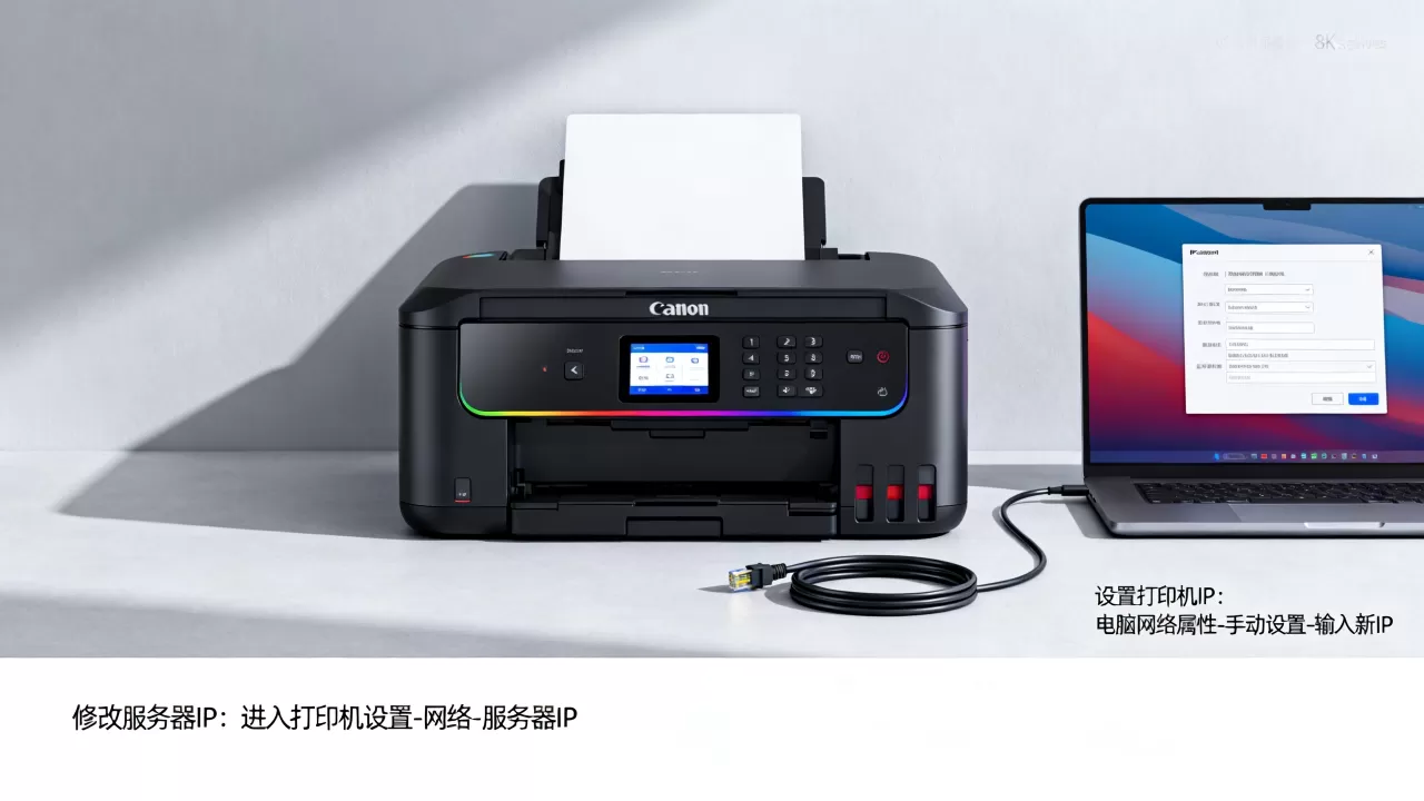 佳能彩色打印机服务器IP怎么修改,打印机IP地址怎么设置? 佳能彩色打印机服务器IP怎么修改,打印机IP地址怎么设置?