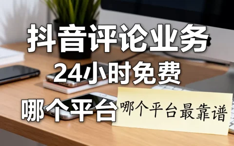 抖音评论业务下单真的24小时免费吗，哪个平台最靠谱
